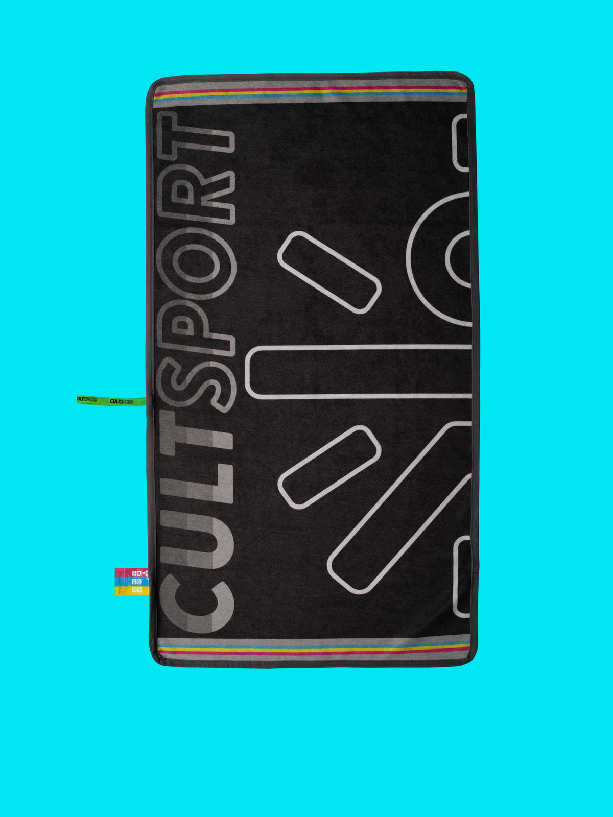 Black Microfibre Gym Towel