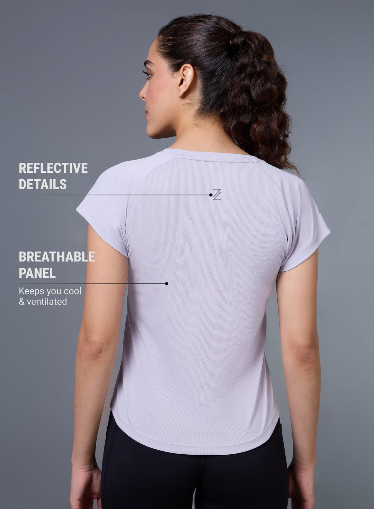 Women's Purple The Runner's Essential T-shirt
