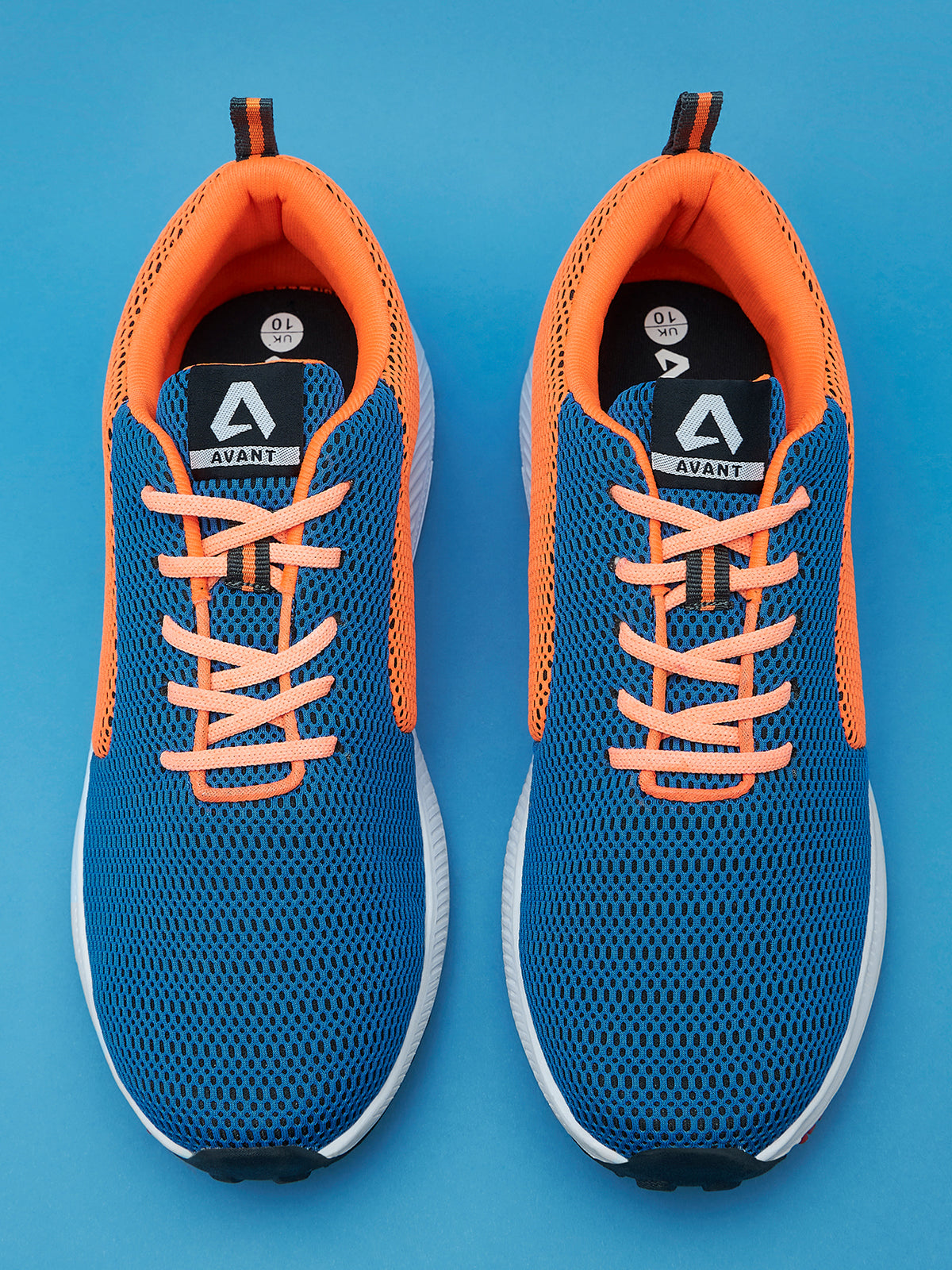 Avant Men's Lightweight Running & Walking Shoes - Navy/Orange