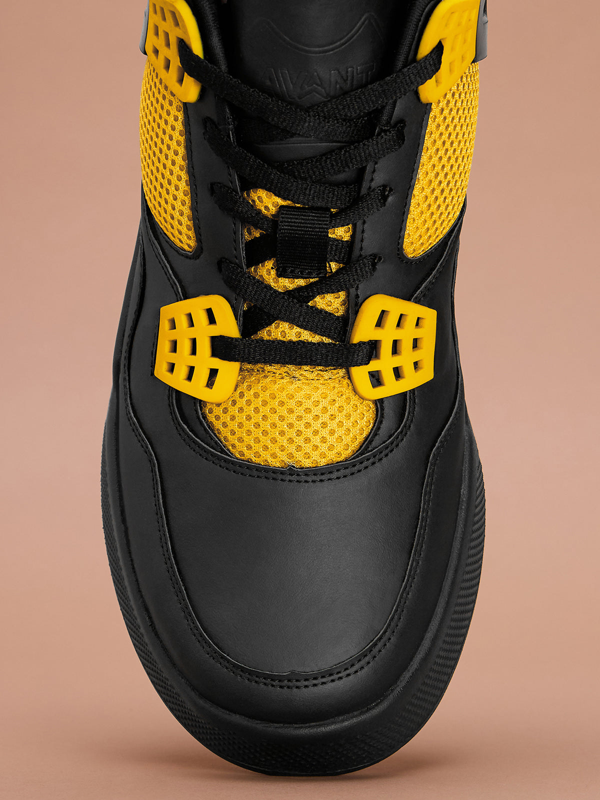 Avant Men's Felix Sneaker Shoes - Black / Yellow