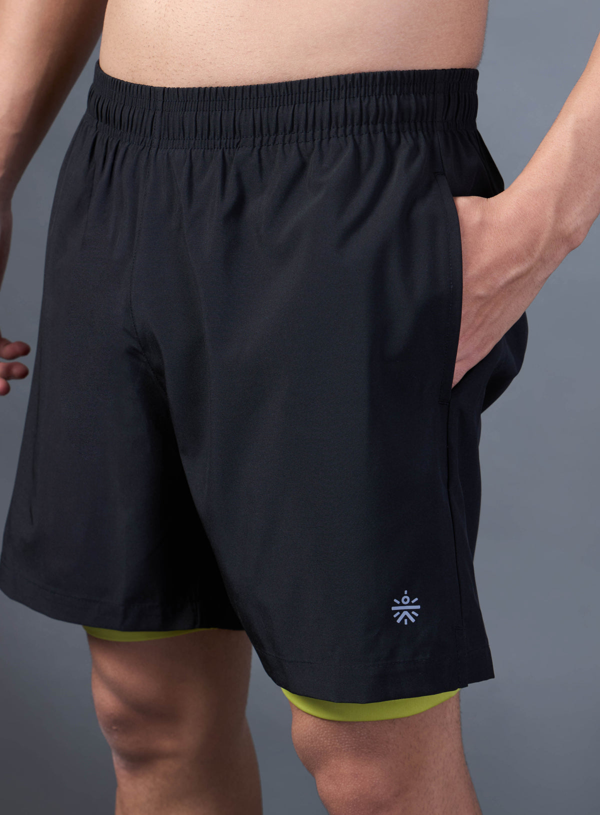 Men's Black Run Elevate Shorts