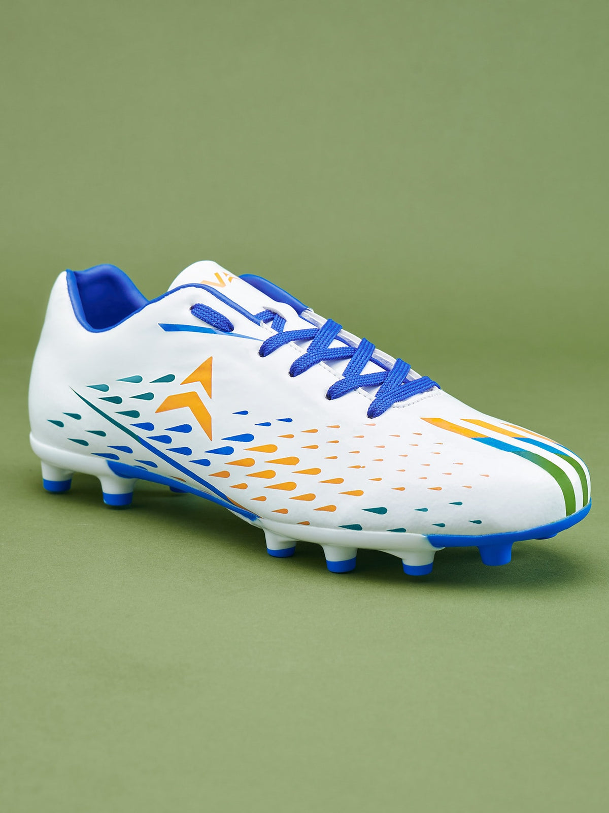 Avant Men's FreeKick Football Shoes-White/Blue