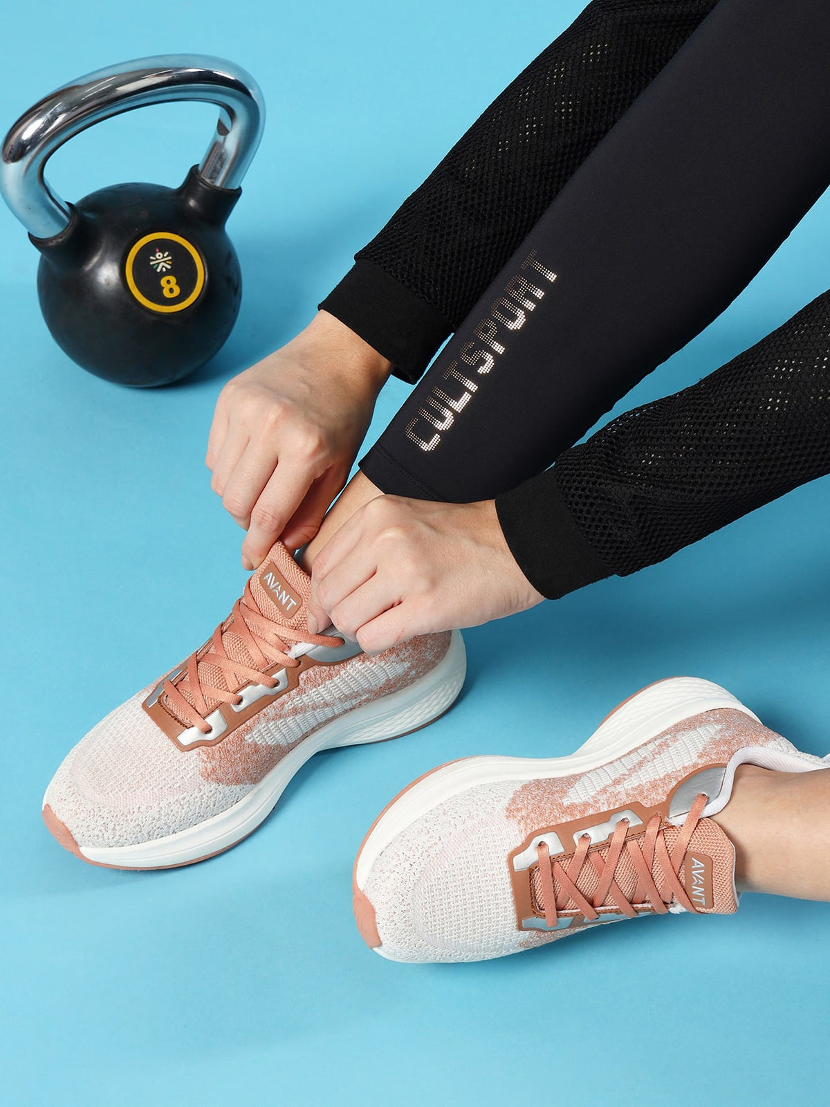 Avant Women's MagiX Running shoes-Mustard / White