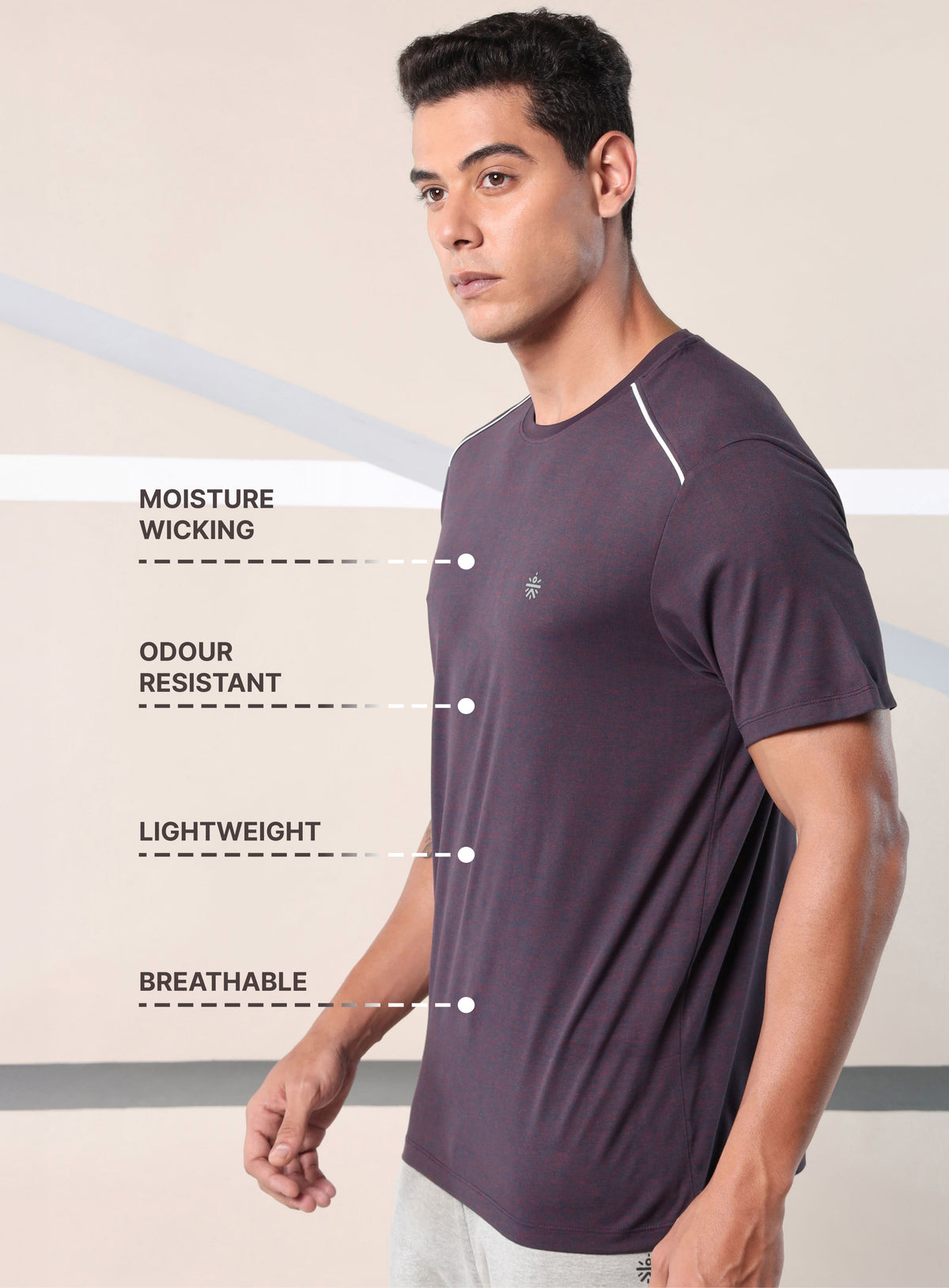 Move All Day Purple Comfortech T-shirt