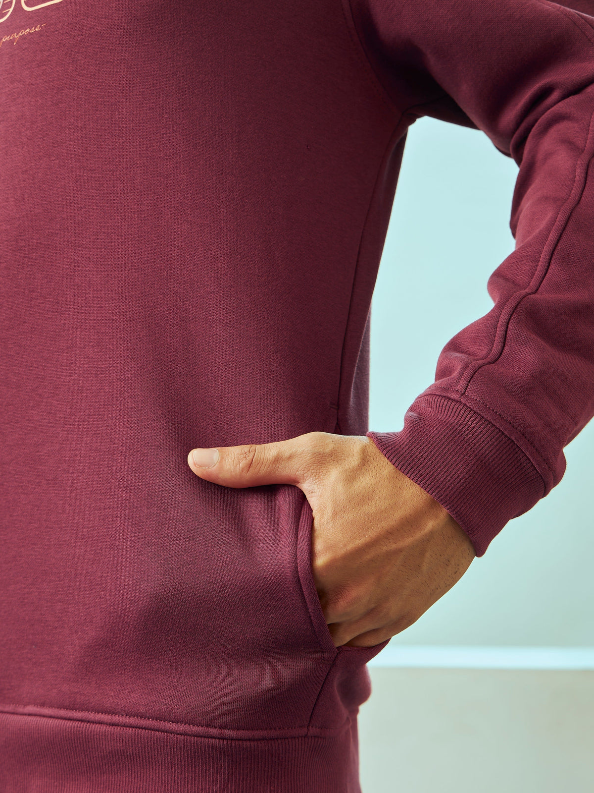 Hooded Sweatshirt with Slit Pockets