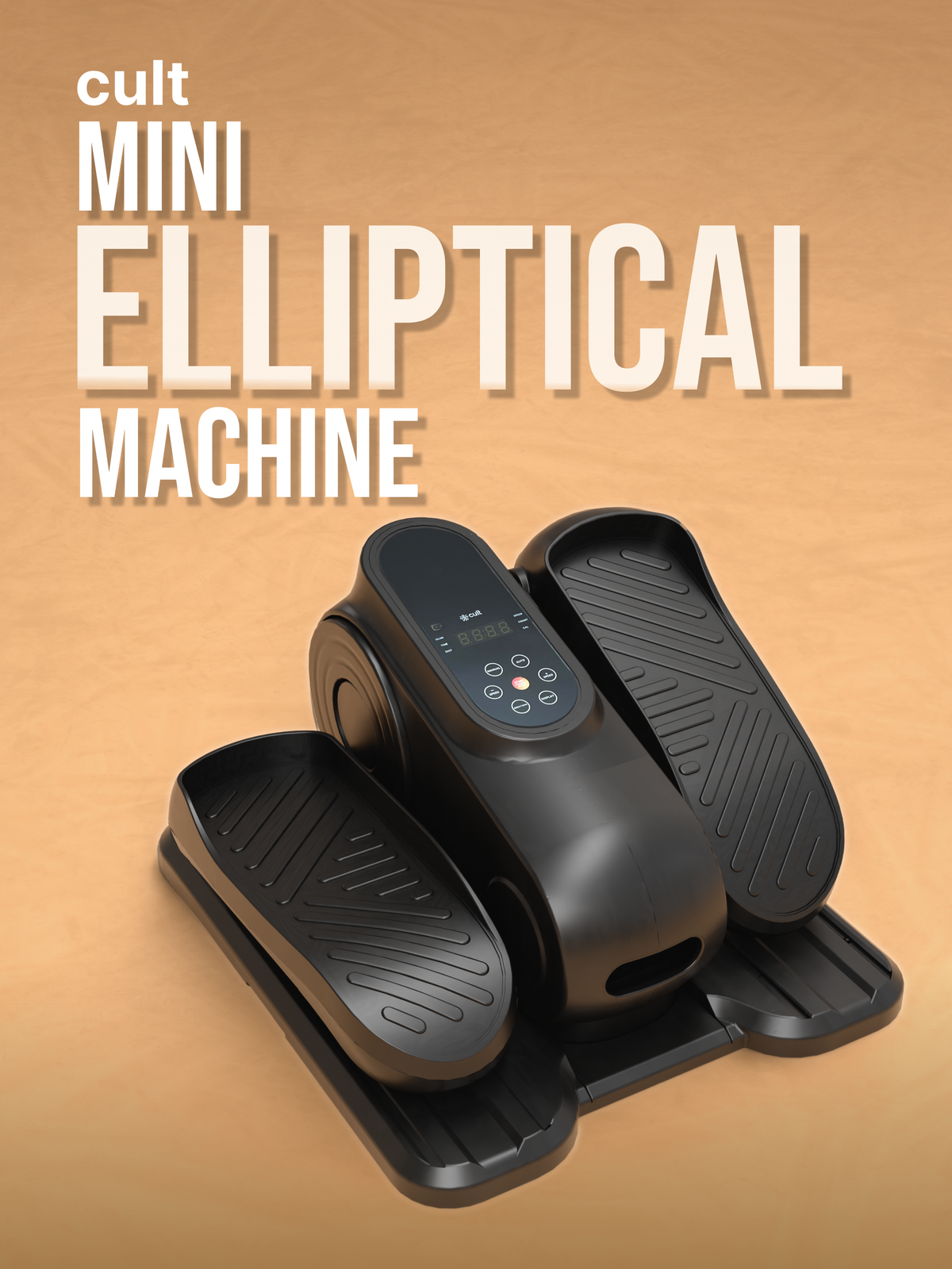 Cult Under Desk Mini Elliptical | Brushless Motor with Forward & Reverse Pedaling | 12 Adjustable Speeds & 3 workout Modes | Easy Home Workout | Suitable for Adult & Senior citizen | Joint Recovery & Improve strengthening (with 6 months extended warranty)