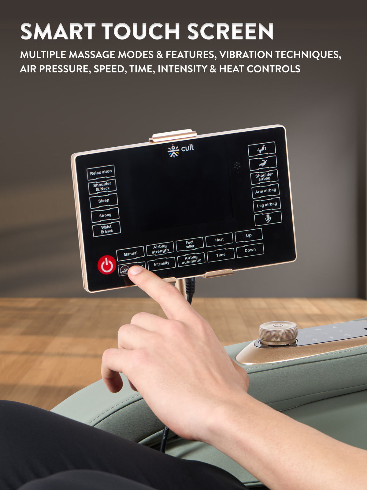 Cult Zen Massage Chair with Zero Gravity, SL Track 2D Massage Technique and Bluetooth AI voice Function For Full Body Massage At Home
