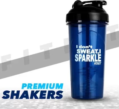 Fitkit FKSB16 Classic 700 ml Shaker (Pack of 1, Blue)