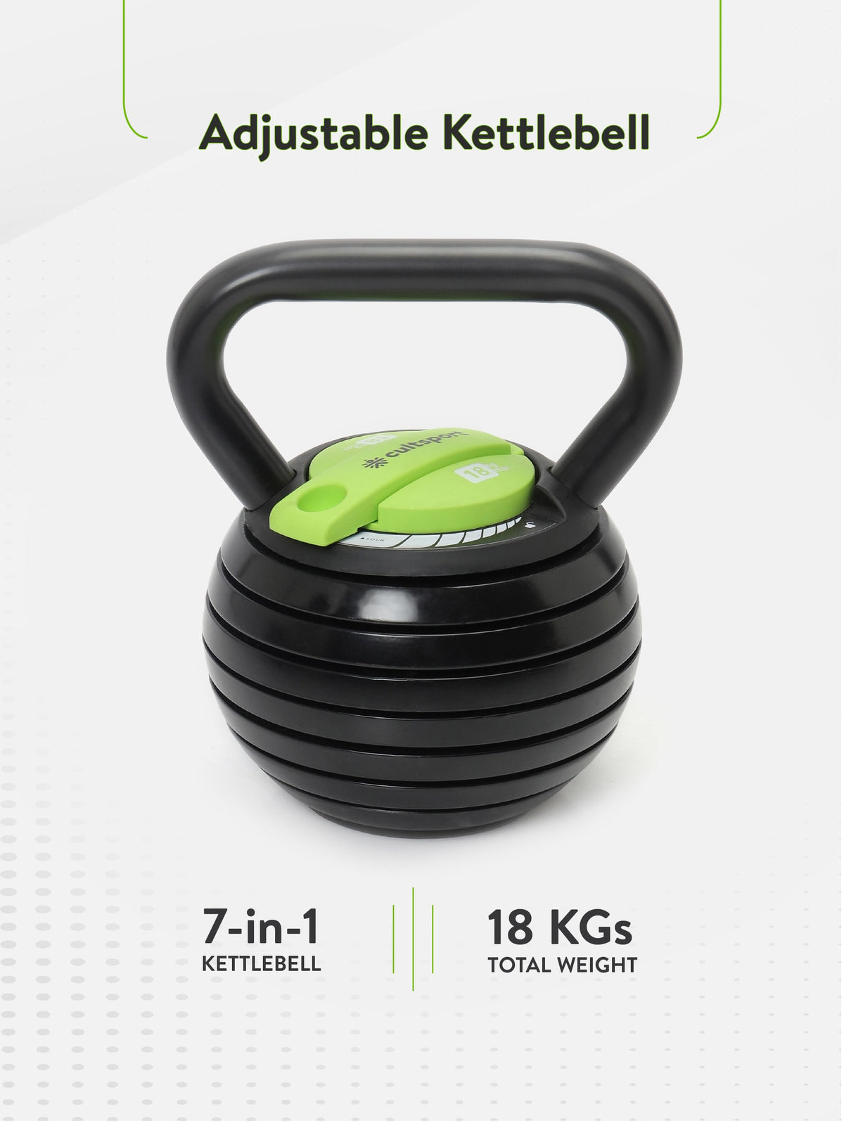 Kettlebell x1 (adjustable) (6 Months extended Warranty only on Cultsport.com)