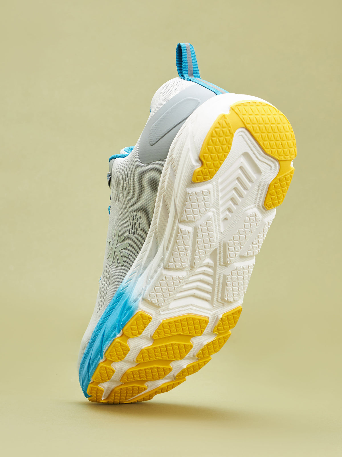 cult EZ+ Ryde Men Running Shoes - Ash Grey/Turquoise Blue