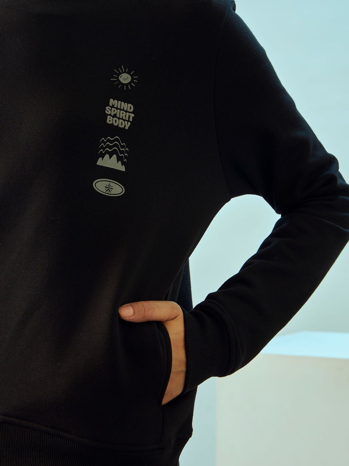 Sweatshirt with Kangaroo Pocket