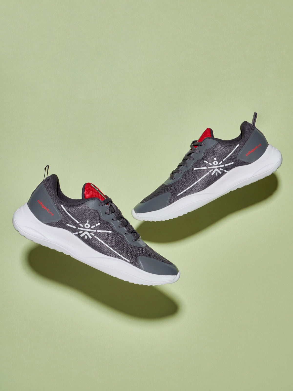 cult Lope Men Running Shoes - Grey/Red