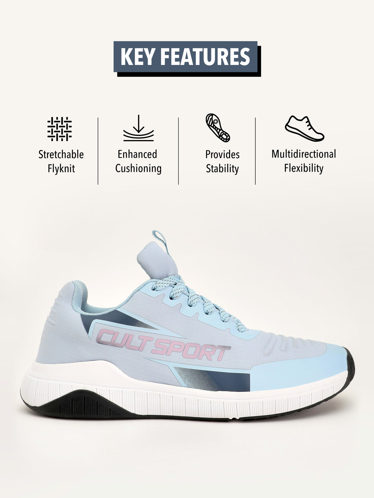 cult X1 Women Training Shoes - Sky Blue