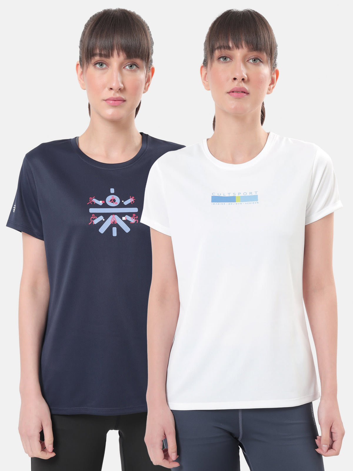 Logo Play Chest Print Active T-shirt Pack of 2
