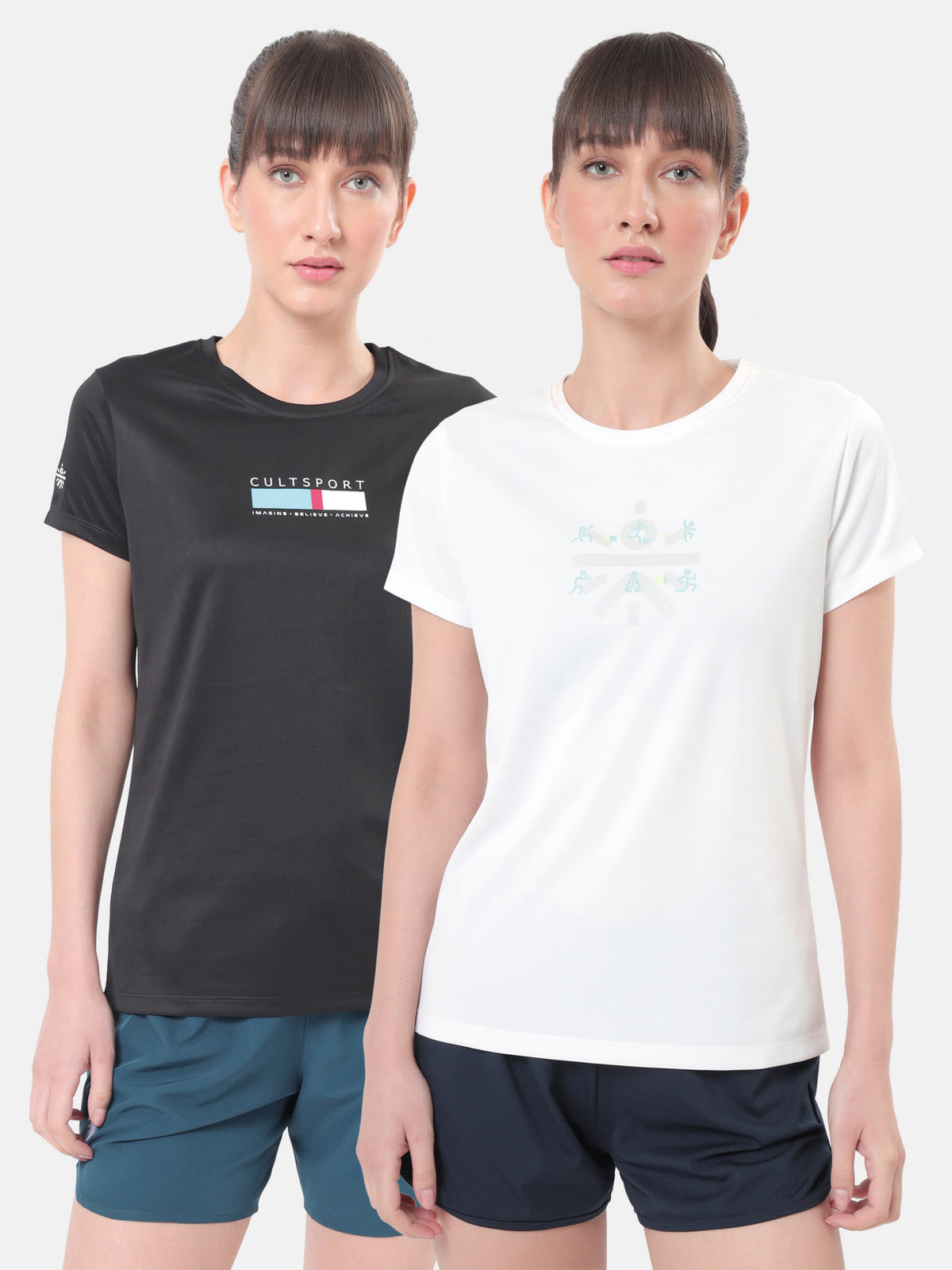 Performance Tshirt with Minimal Graphic Pack of 2