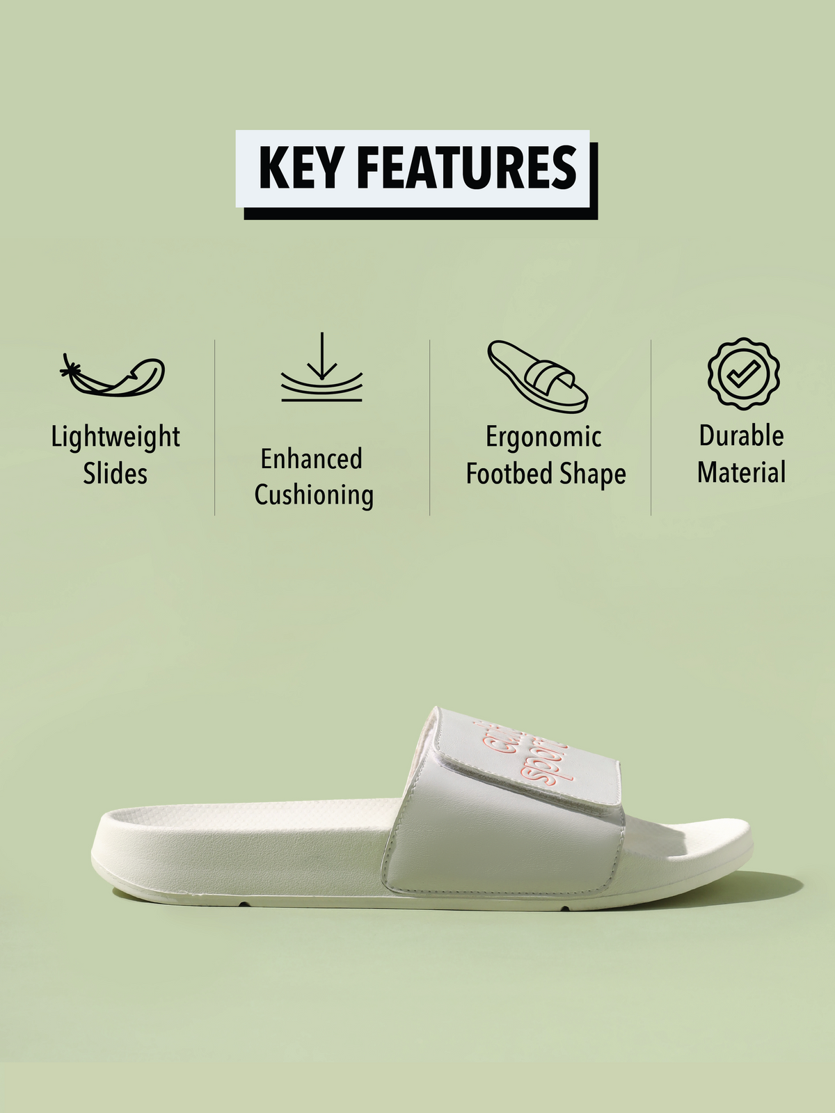 cult Glissade White Men Slides