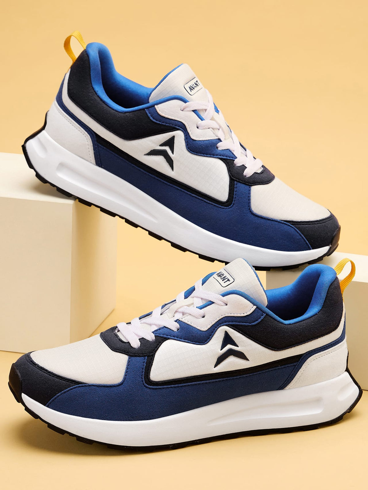 Avant Men's Waffle Max Sneaker Shoes - Blue/White