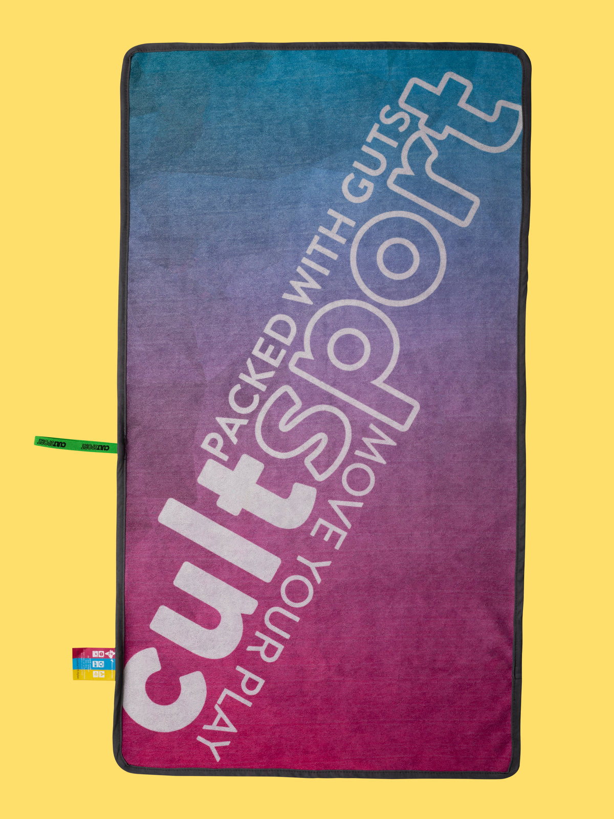 Packed With Guts Pink-blue Gym Towel