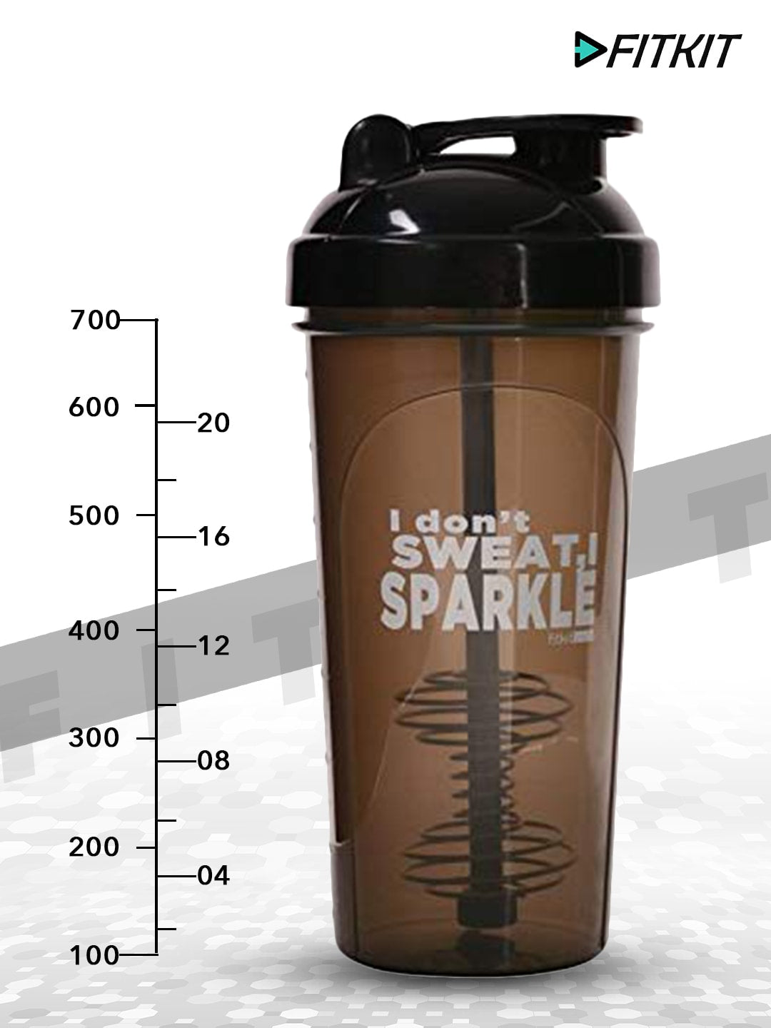 Classic Bottle Shaker 700ml(Grey/Black)