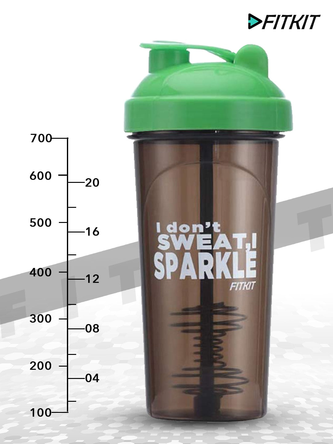 Classic Shaker Bottle, 700ml (Grey/Green)