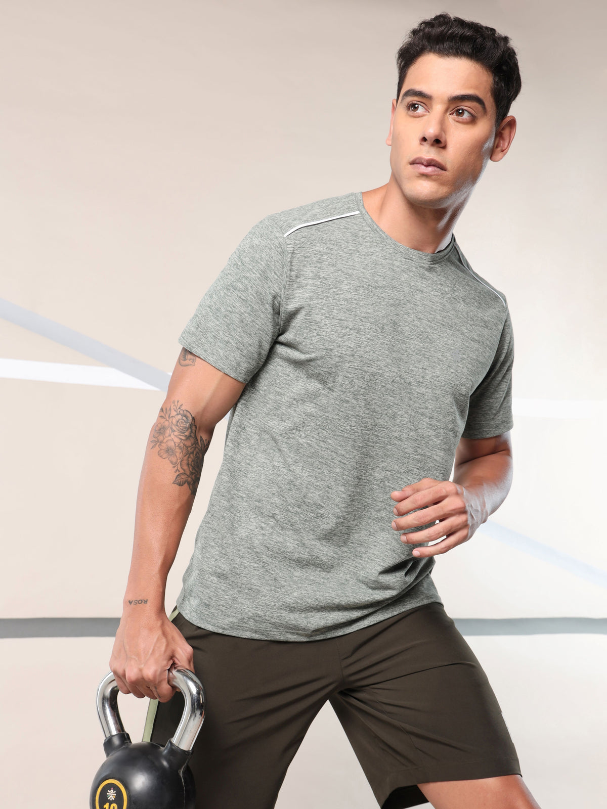 Move All Day Olive Comfortech T-shirt