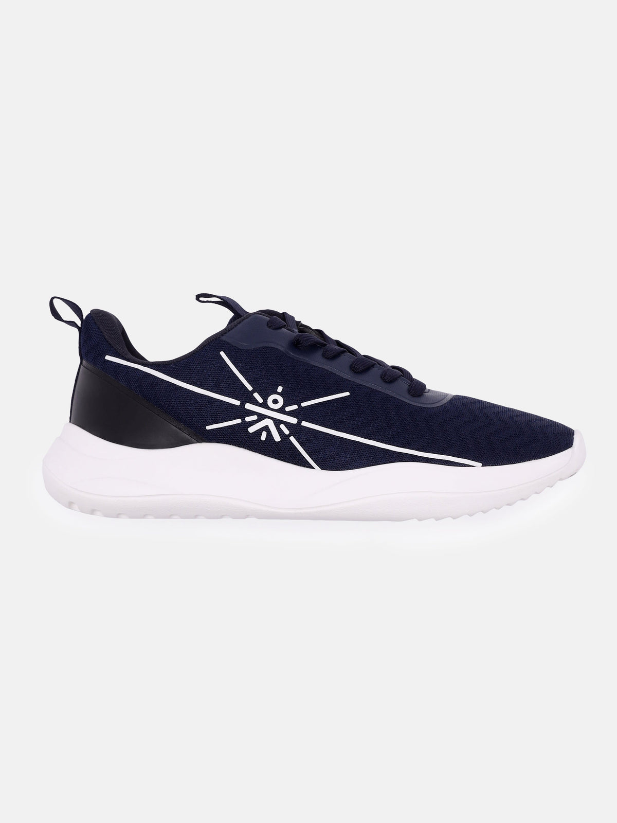 cult Racer Men Running Shoes - Navy Blue/Black