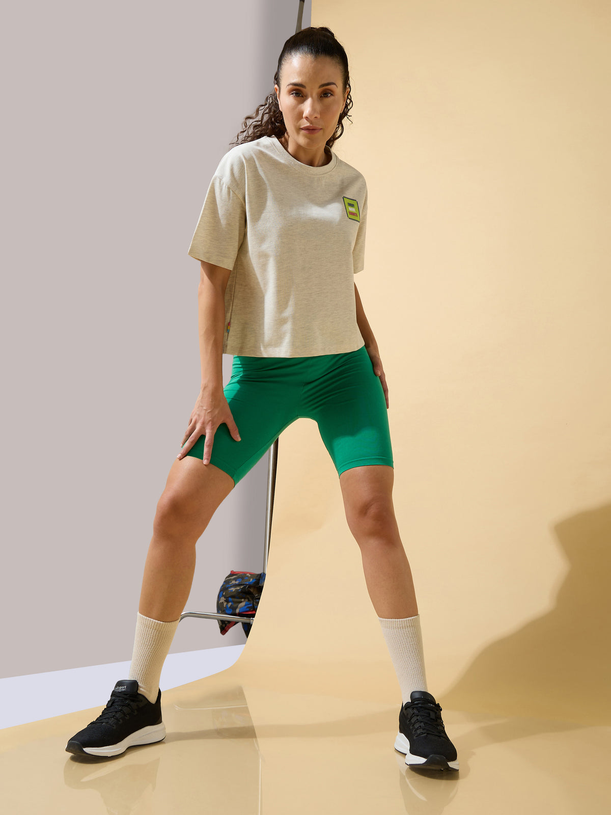 Every Move Counts Boxy Cropped T-shirt