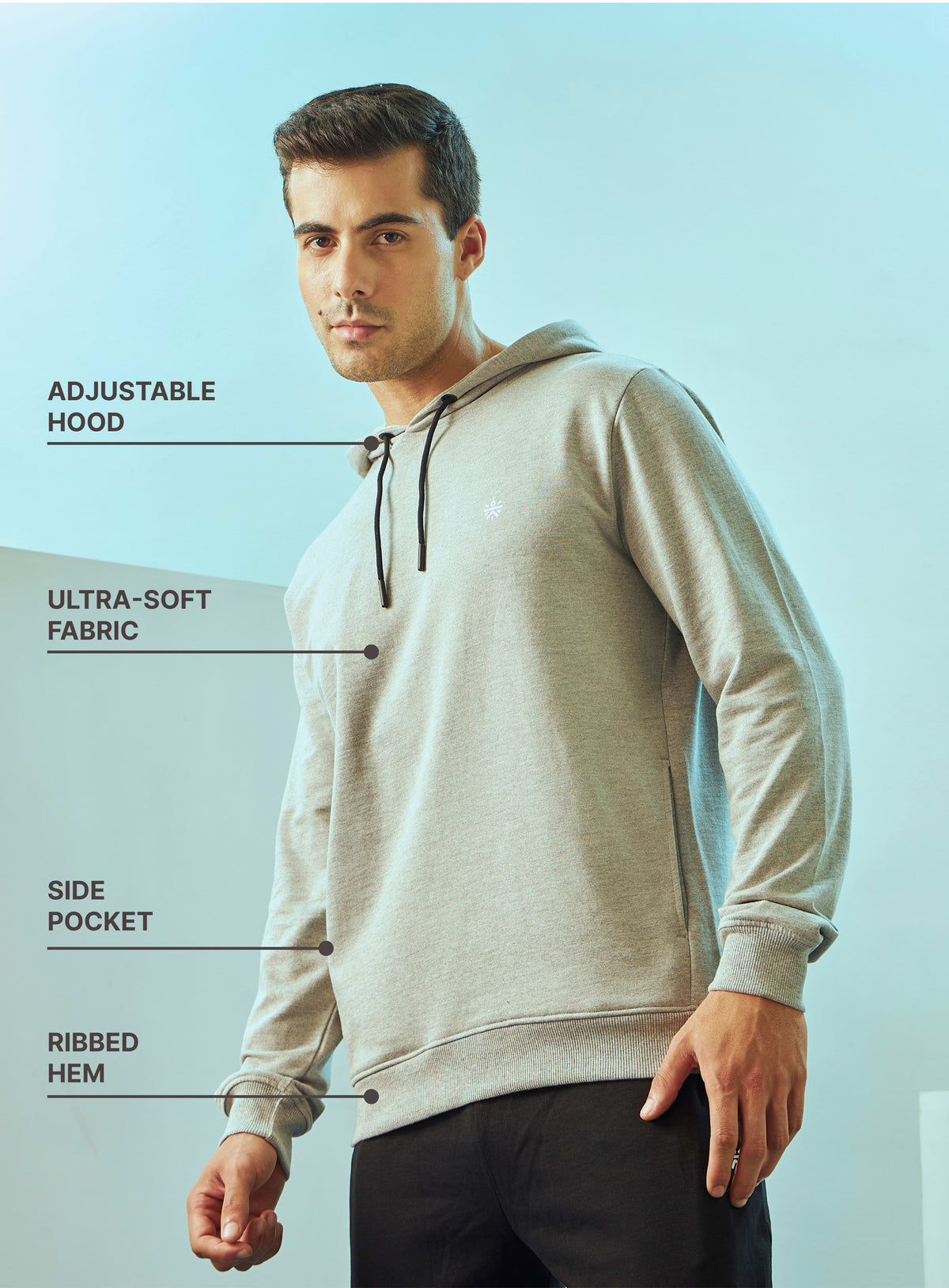 Hooded Sweatshirt with Side Pockets