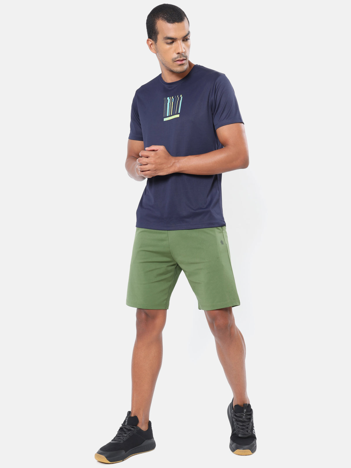 Solid Workout Shorts Pack of 2