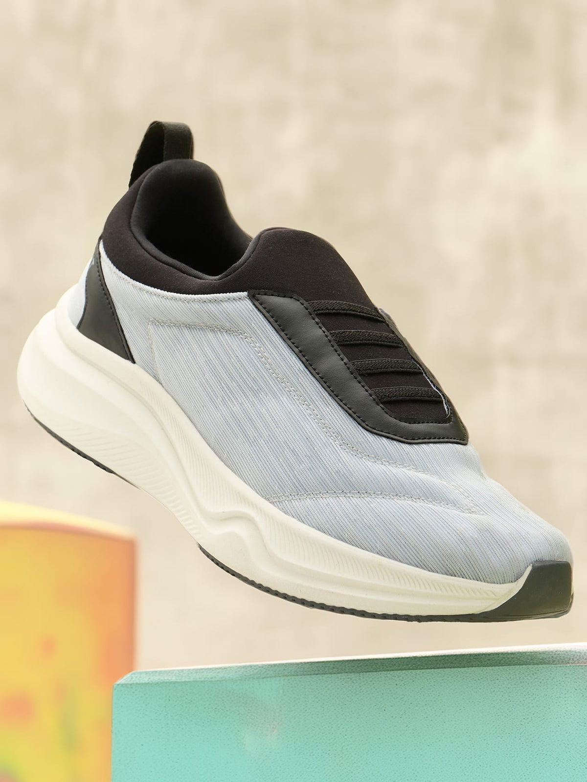 Avant Men's Brezza Slip-On Walking Shoes - Grey/Black