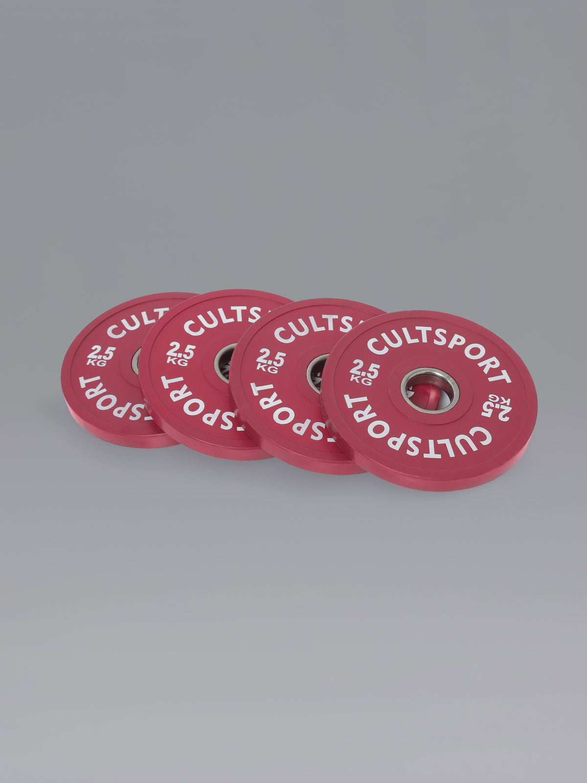 2.5kg Pack of 4 Colour Bumper Plate with rubber coating