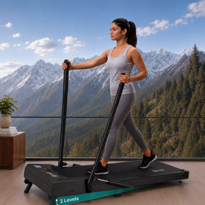 Cult Walking Pad with Trek Motion for Home | 4 HP BLDC Motor | 2-Level Manual Incline | LED Display | 130 kg Weight Capacity | Foldable & Portable