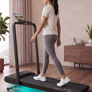 Cult Elevate Walking Pad with 5 HP BLDC Motor, 12 km/hr Speed, Auto Incline up to 15 Levels, 130 kg User Weight Capacity, LED Display, Tablet Holder & Wheels