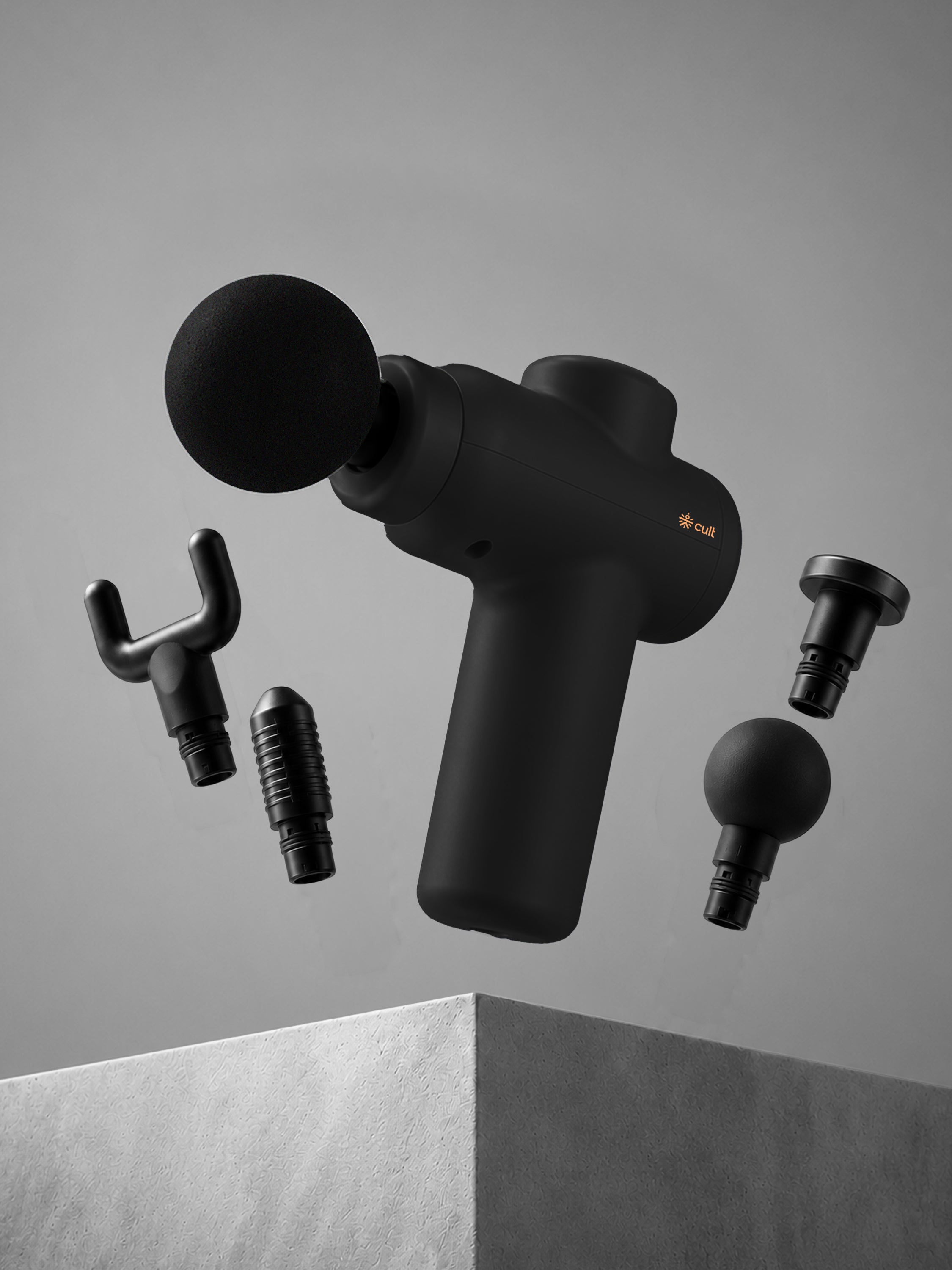 Cult Flex Pro Massage Gun for Pain Relief, Full Body Massager, Lightweight & Compact, 4 Interchangeable Heads, 3-Hour Long Battery Life