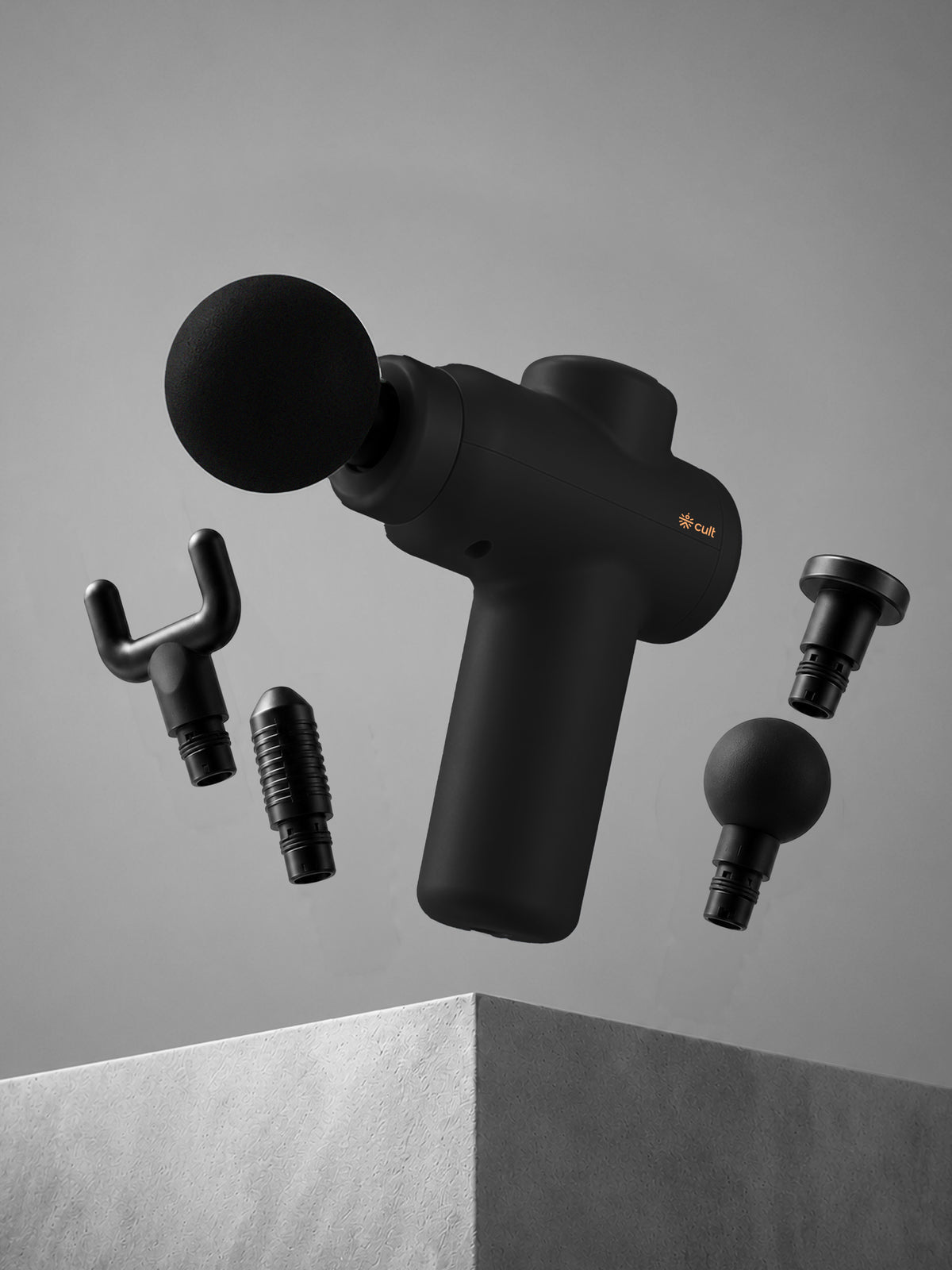 Cult Flex Pro Massage Gun for Pain Relief, Full Body Massager, Lightweight & Compact, 4 Interchangeable Heads, 3-Hour Long Battery Life
