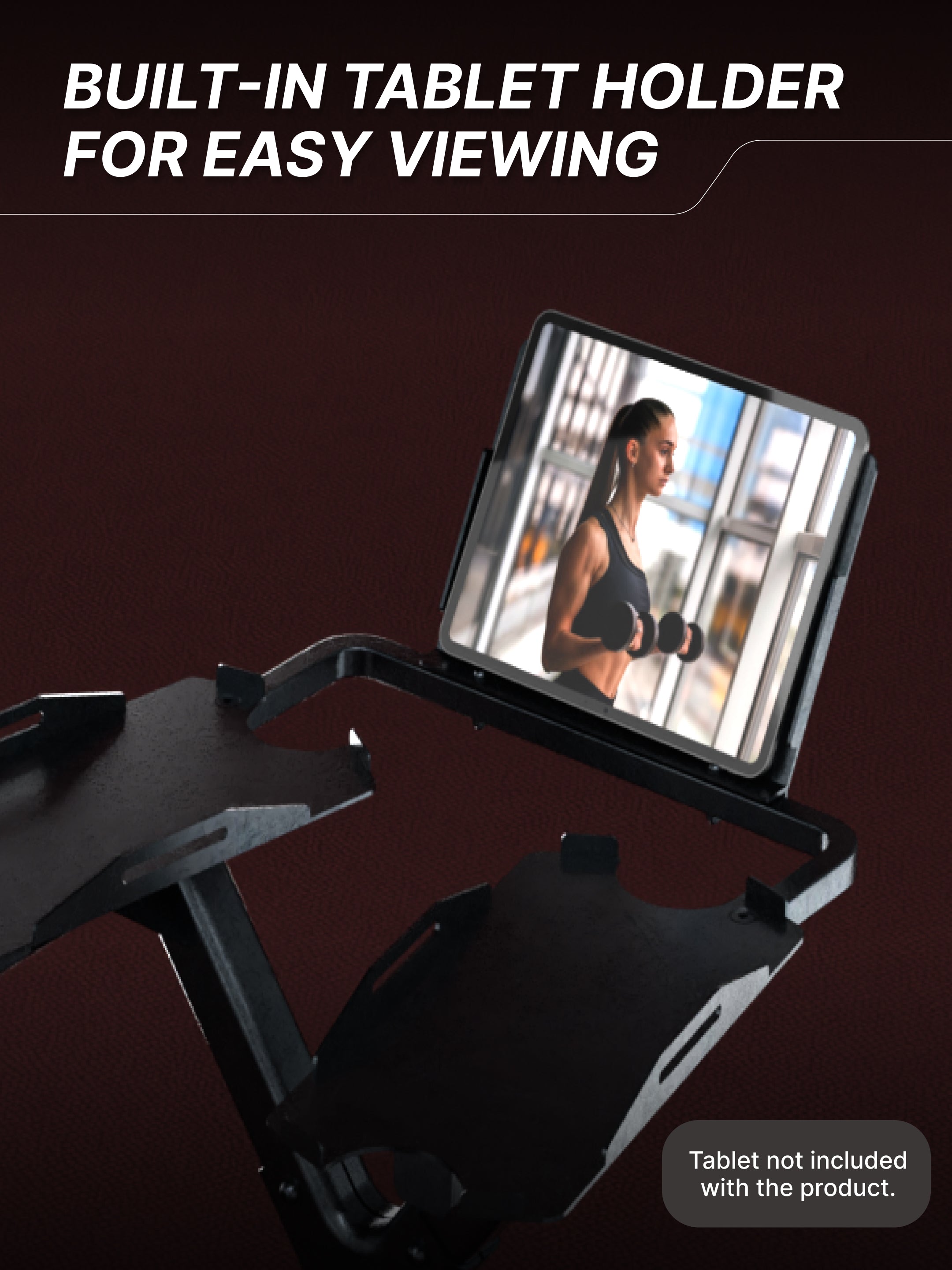 Cult Dumbbell Stand | 100 KG Weight Capacity with Wheels & Tablet Holder | Protected Edges | Compact Home Gym Storage (6 Months extended Warranty only on Cultstore.com)
