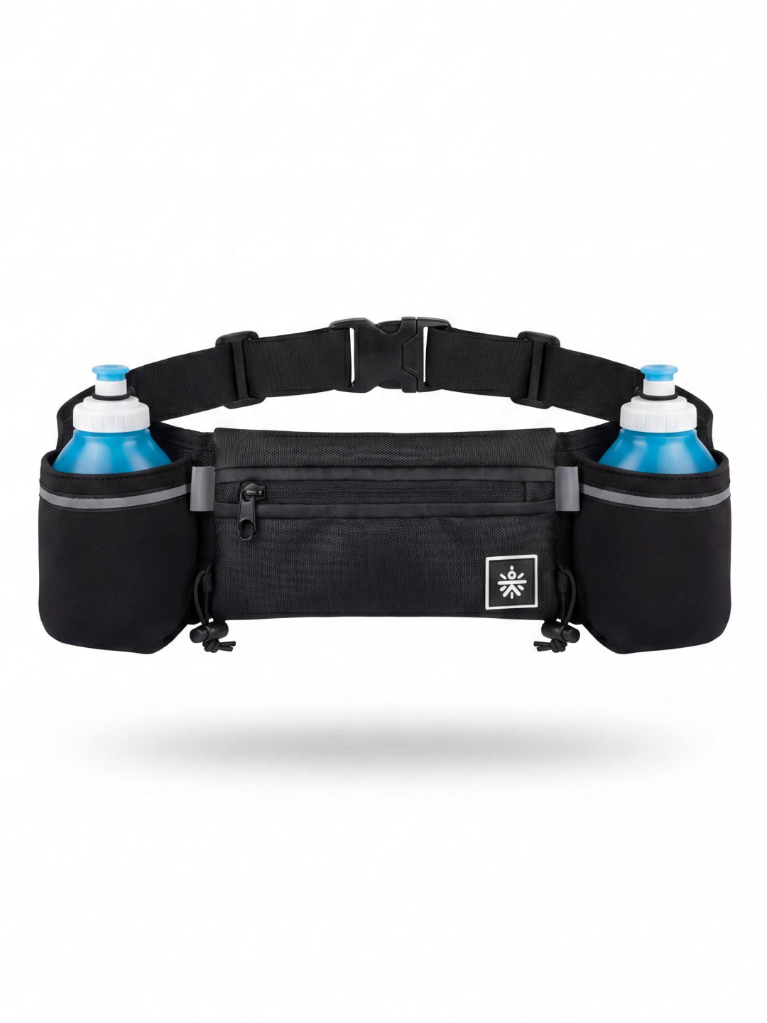 Cult Running Hydration Waist Bag with Dual 300 ml Water Bottle with Holders, Phone Pocket & Adjustable Belt