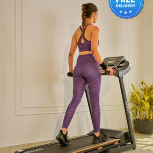 FT100S Treadmill 3.25HP | 3-level Manual-Incline | Max Weight-110kg | Max Speed-14.8kmph (with 6 months extended warranty)