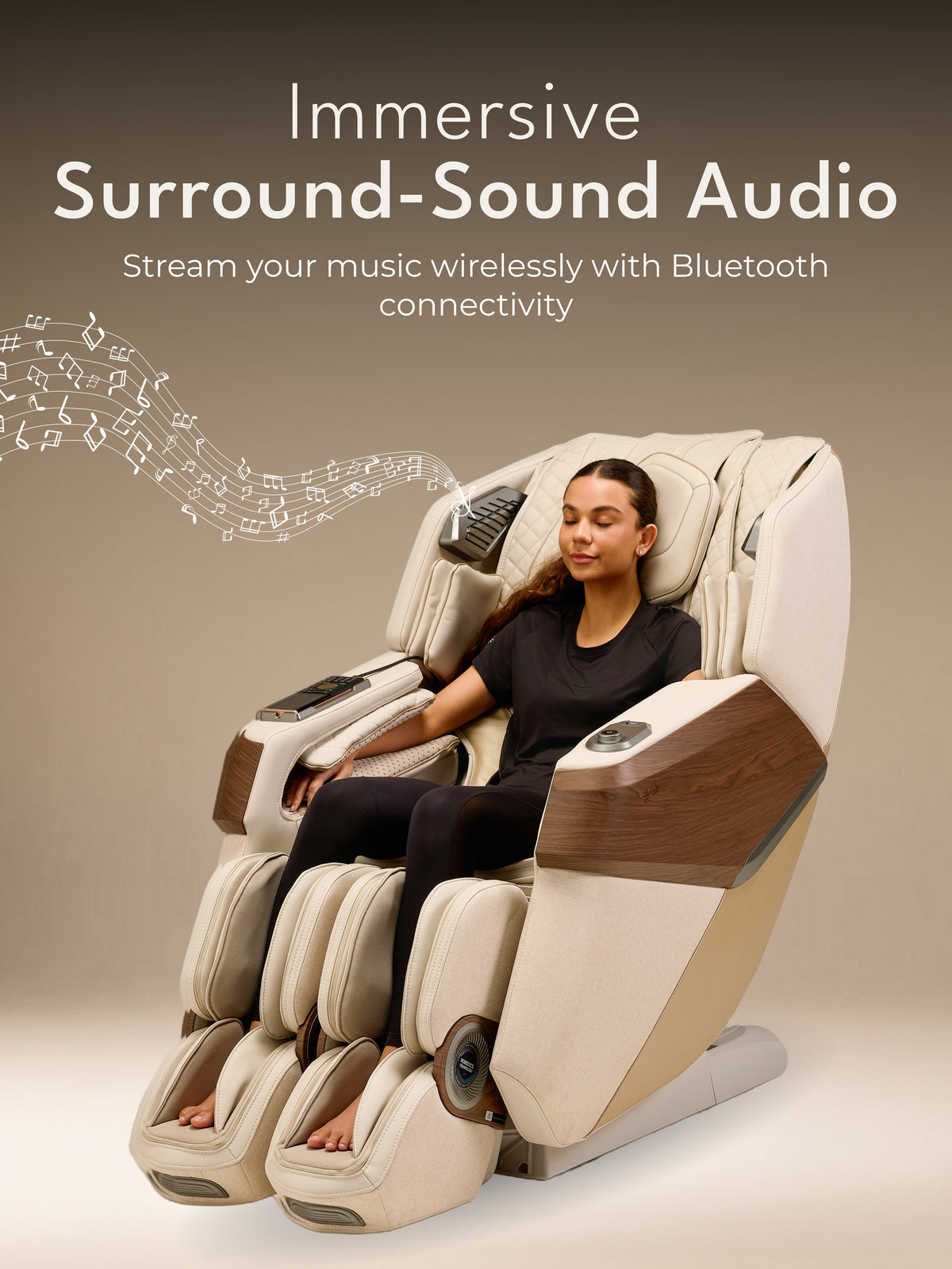 CULT Riviera Advanced 4D Massage Chair with Rovo Walking Technology | Extended SL Track | Zero Gravity | 23 Auto Modes | 6 Massage Techniques | Back & Leg Heating