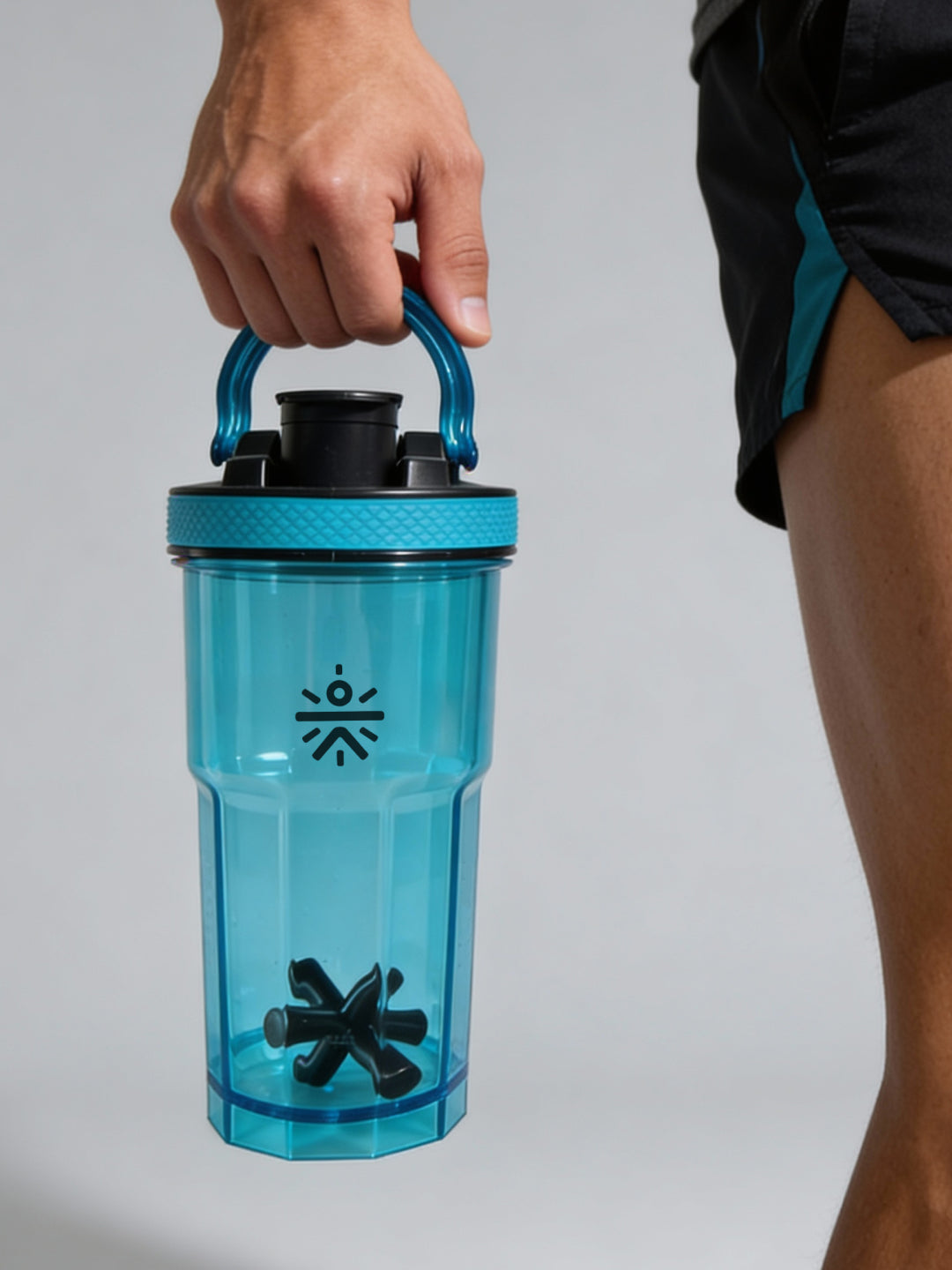 CULT FrostBlend Shaker Bottle, Premium Leak-Proof Multipurpose Shaker for Workout & Daily Use (Blue 600ml)