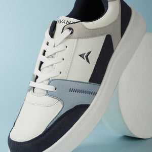 Avant Men's Cobalt Casual Sneakers - White