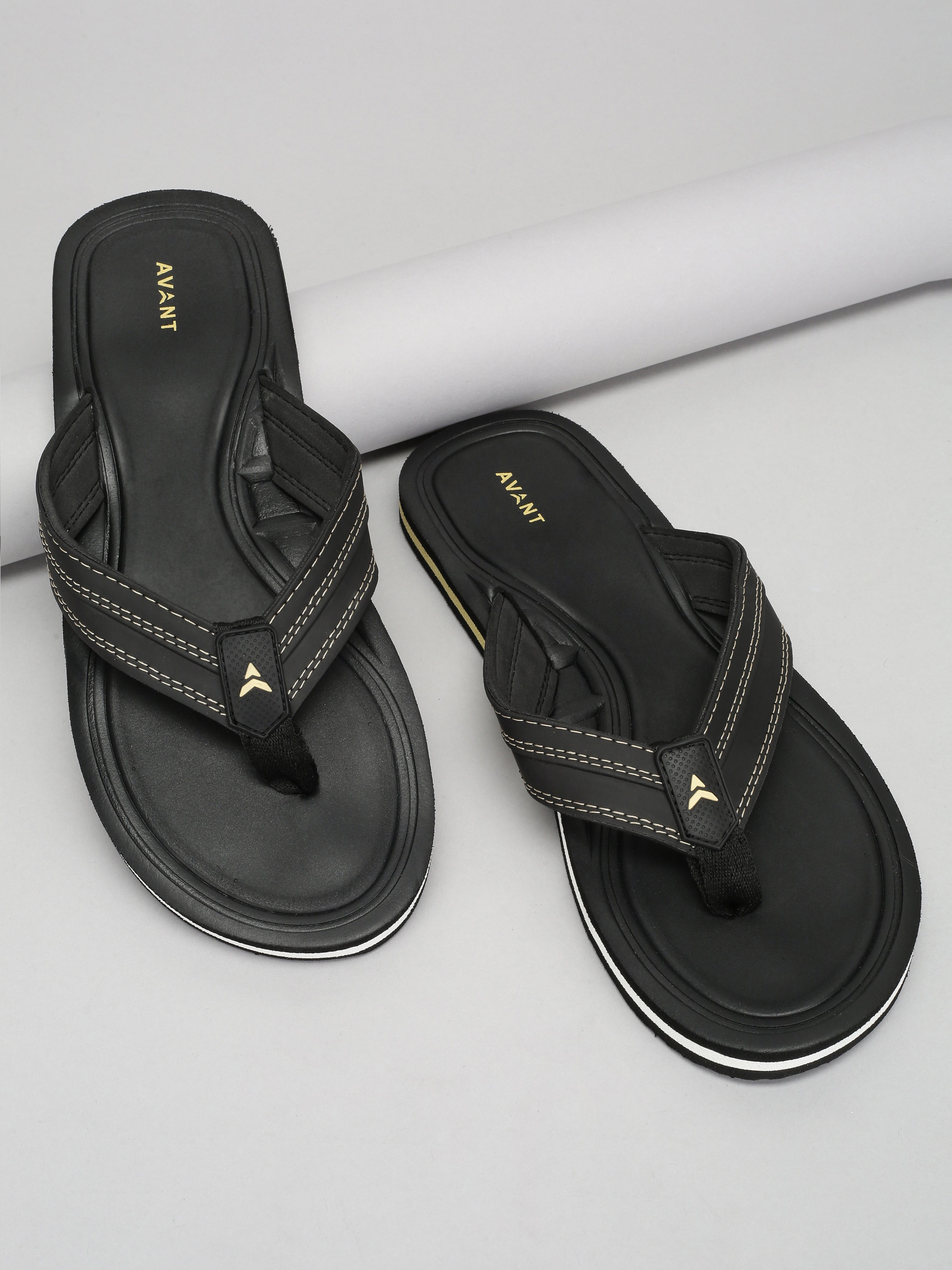 Avant Men's Flint Flip Flops - Black