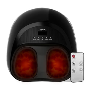 Cult Fitkit Pulse Foot massager with Air compression, Vibration & Shiatsu therapy, Pain Relief, Boost Blood Circulation - Suitable for Foot Size UK 10 and Below
