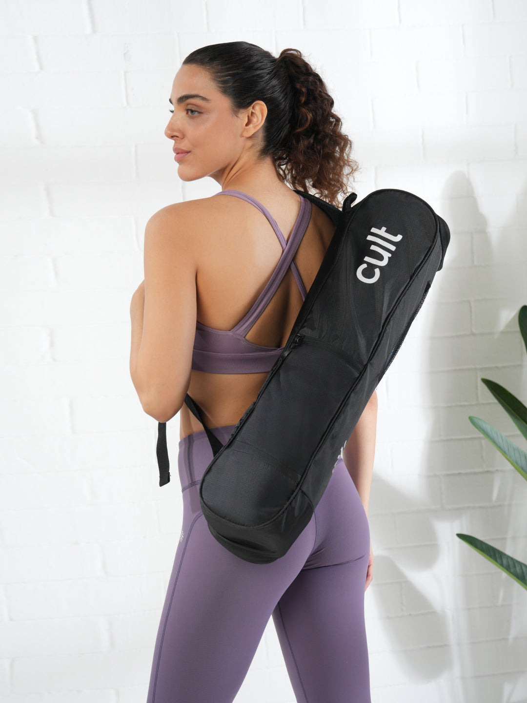 cult Yoga Bag Black Multi Utility Pockets