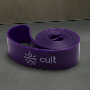 cult Resistance Band for Stretching, Pull Ups, Home Exercise and Gym Workout Stretch for Men & Women Purple(30-79 kgs Resistance)