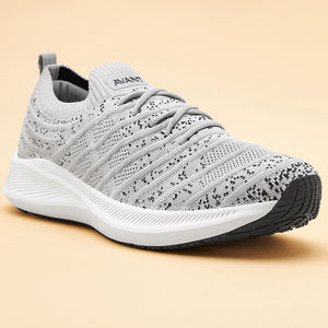 Avant Men's Zebra Slip-On Running Shoes - L.Grey