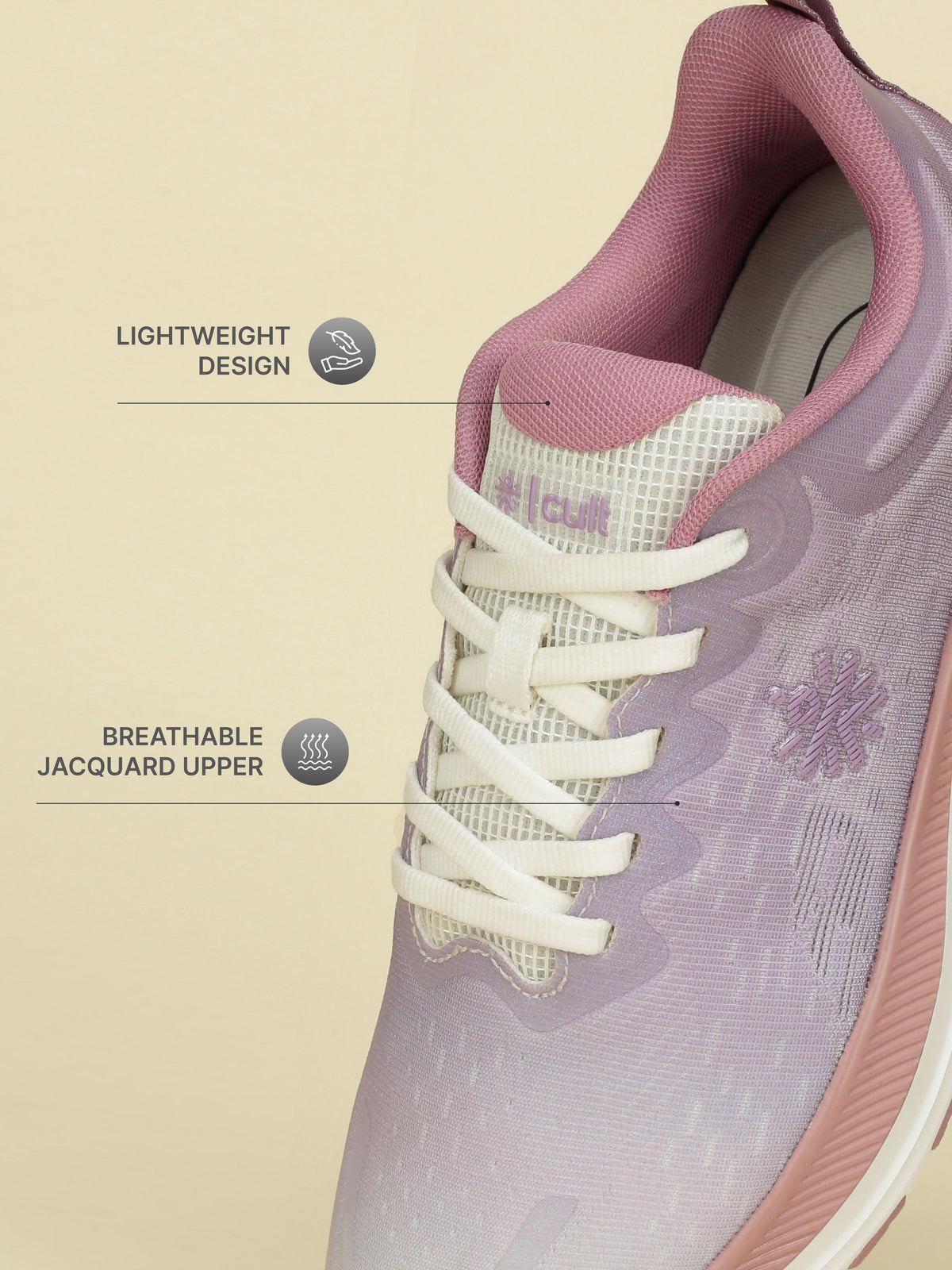 cult Women's FlowSync Running Shoes - Mauve