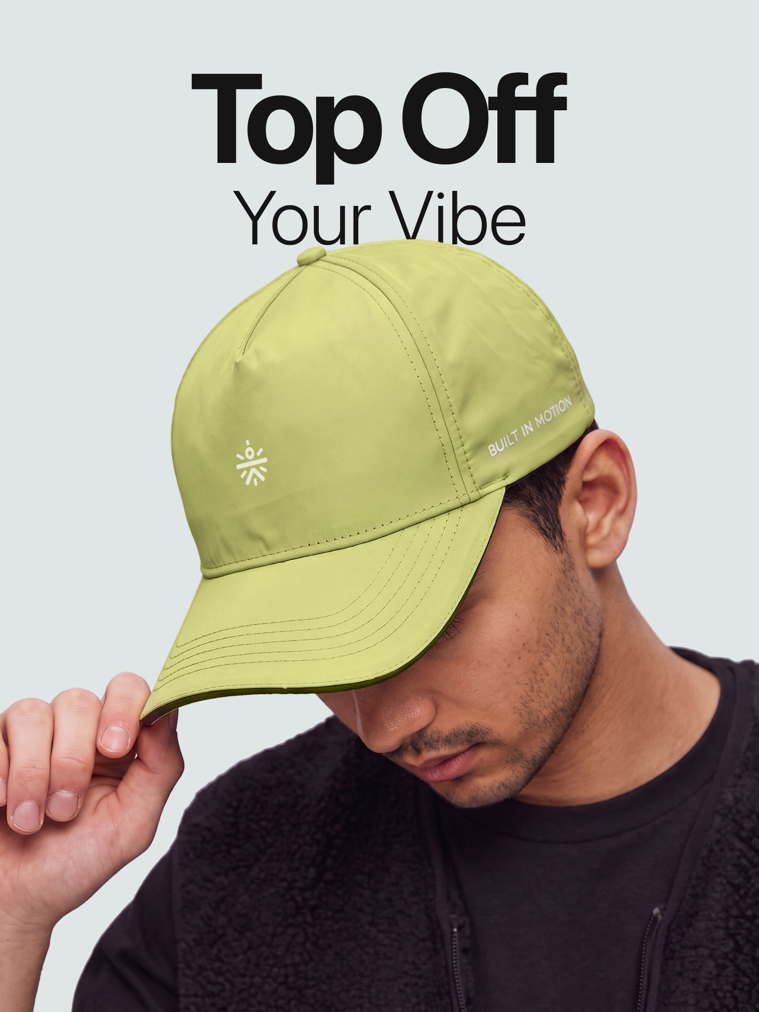 CULT Dry Fit Sports Cap for Men & Women Lightweight Quick Dry Running Cap with Sweatband, UV Protection, Reflective Detailing Adjustable Velcro Closure Green