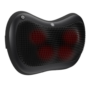 Cult Deep Cure Pillow Massager with soothing heat, Shiatsu 3D Kneading rollers for neck, back, Pain Relief, Corded Electric Massager