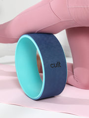 cult Yoga Wheel for Stretching and Balance Blue
